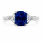 Engagement ring Royal Blue Sapphire , Geretti Sablon