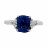 Royal Intense Blue Sapphire , Cushion shaped
