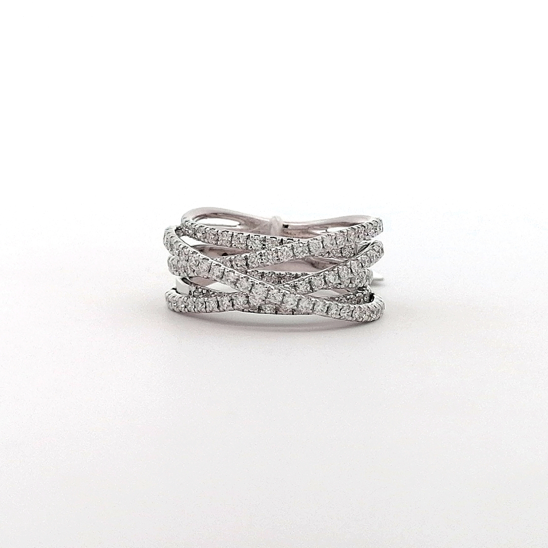 Multiverse inspired twisted diamond ring - Geretti Jewellery Sablon