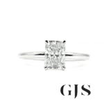Radiant cut diamond ring